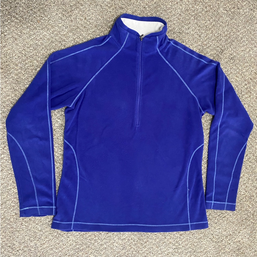 White Sierra Think Outside Womens Medium Purple 1/4 Zip Fleece EUC